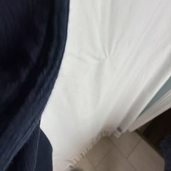 J Crew‎ Women’s Rick rack Navy Blouse Size S 100% Cotton Summer - Picture 8 of 15